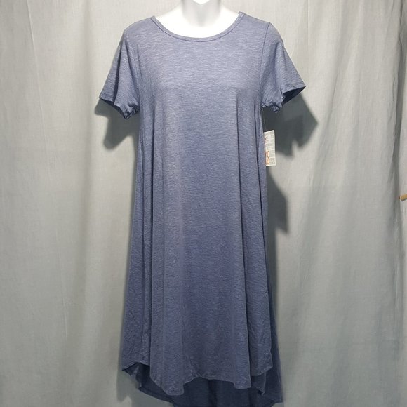 LuLaRoe Dresses & Skirts - NEW LuLaRoe Carly High Low Swing Dress XS Blue